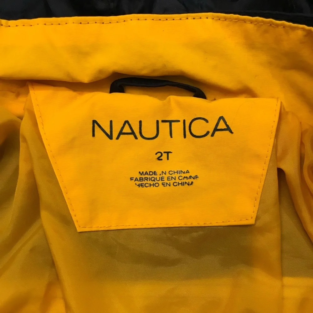 Nautica Hideaway Hood Windbreaker Jacket‎ Toddler Boy’s Size 2T​